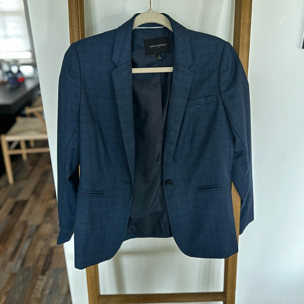 Banana republic 3 piece plaid women’s suit